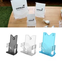 1단 디자인 카달로그 브로셔 꽂이, A4-검정