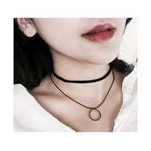 블랙링초커 목걸이