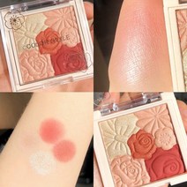 아이섀도우 5 색 아이섀도 팔레트 누에 메이크업 아이 하이라이터 파우더 블러셔 진주 광택 브라이트닝 플레이트 방수 러프 매트, 없음, 1.A