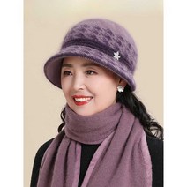 여행용모자 할머니 벙거지 모자 중년 여성 모직 모자