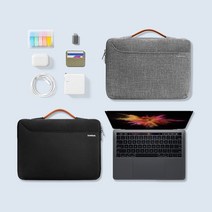 탐탁 A22 노트북/태블릿 케이스 파우치(블랙/그레이/핑크), 블랙