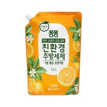 퐁퐁 친환경주방세제 오렌지 리필 1.2L, 1개