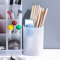 온더칩 책상 연필보관통 4개, 화이트