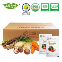 국내산 유기농 생생야채수 110ml * 60포 / 실속포장소스 식당 업소 조미, 상세페이지 참조, 상세페이지 참조