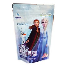겨울왕국2 맛있는 키즈 비타민 복숭아맛, 3개, 40정