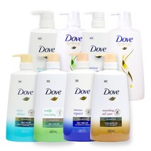 도브 뉴트리티브 솔루션 680ml 샴푸 / 컨디셔너 x4개, A08　