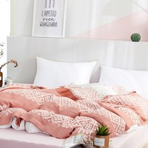 제이스홈 메리골드 80수 순면 대나무섬유 이불 나탈리핑크