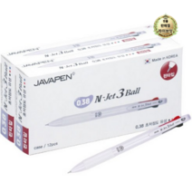 라이브잇 자바펜 제트3볼 3색 볼펜 0.38mm, 216개, 퍼플