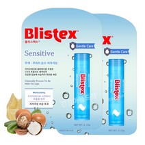 블리스텍스 센시티브 립밤 2개/무색 무향 튼입술 보습 립 케어 에센스, 무색 무향, 4.25g, 2개
