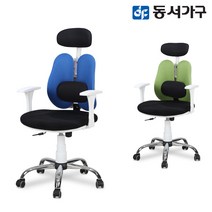 동서가구 화이트 CR003 요추 사무용 공부방 사무실 게이밍 체어 의자 DF631652, 레드