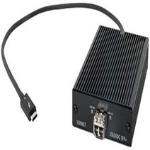 Sonnet Solo 10G Thunderbolt 3 to SFP+ 10 Gigabit Ethernet Adapter (SFP+ [SR] Included), 1