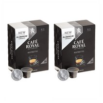Cafe Royal 카페 로얄 리스트레토 네스프레소 캡슐 커피 Ristretto Nespresso compatible 36캡슐 2개, 1세트