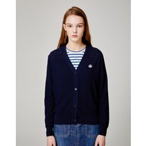 22SS [퍼피자수] 다크네이비 면혼방 가디건 HSSW2BL92N3