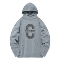 [커버낫 본사]빅 컬리지 C 로고 후디 블루