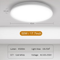 화장대 조명 무드등 집들이용 특이한 거실 차가운 흰색 매트 천장 램프 LED 부드러운 12W 28W 38W 실내 장식 현대 기구 침실, MoonBright 50W 6500K, CHINA
