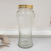 담금주 유리병 인삼주 산삼주 매실 유리 투명 술병 1.8L, 1개