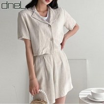 드넬 드넬 린넨자켓팬츠세트DZ12133A