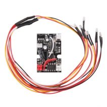 D12 1/10 RC 드리프트 트럭 차량 예비 부품 액세서리용 3MM 흰색 빨간색 노란색 LED 조명이 있는 수신기 회로 보드, 그림과 같이