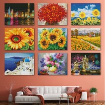 보석십자수 DIY 비즈 보석 캔버스 액자형 40x50 큐빅 인테리어, 쿠팡 A-014