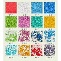 컬러스톤 칼러스톤 테라리움 원예용 재료 어항 바닥재 수족관 수조 자갈 조경석 칼라스톤 색깔돌 색돌 [미니분경], 흰색, 1kg