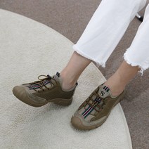 [투나나] 체키아 빅사이즈 남녀공용 가죽 스트링 스니커즈 운동화 (250-280) 3CM