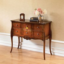 플라워 엔틱 마호가니원목 화장대 6콘솔