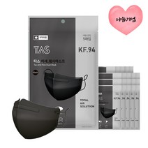 [타스] KF94 타스마스크 새부리형 대형 블랙 50매입, 1매입 x 50EA