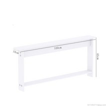 라오농 침대 틈새 선반 수납장 200 쇼파 뒤 폭좁은 슬림 원목 쇼케이스 모듈 베란다+OIR1X, 오크100x20