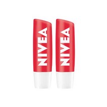 니베아 립케어 립밤 4.8g, 스트로베리 샤인, 2개