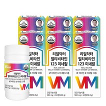 리얼닥터 멀티비타민 123 미네랄 980mg*60정, 6박스