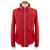 밴딩 포인트 집업 레드 점퍼 바람막이 점퍼 봄철외투 가벼운잠바 비닐점퍼 조깅점퍼