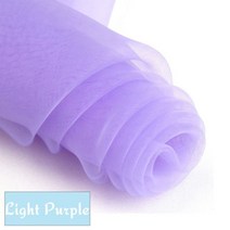 레자원단 레쟈 유진 거즈 원단 75cm1미터 블랙 화이트 웨딩 메쉬 투명 스티프 레이스, Light Purple_Long100cm Width75