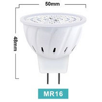 콩나물재배기 식물 키트 가정용 스마트팜 새싹 야채 LED 성장 전체 스펙트럼 전구 E27 E14 GU10 MR16 220V, 04 MR16_01 3W 48 leds