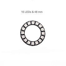 ed 차량용 간판 전광판 WS2812B 5050 RGB Led 디지털 패널 매트릭스 유연한 8x8 16x16 8x32 픽셀 화면 링, 한개옵션1, 09 16Leds Ring B PCB
