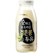 빙그레 순하고 부드러운 검은콩 두유 200ml 30개, 빙그레 검은콩 병두유 200ml, 30개
