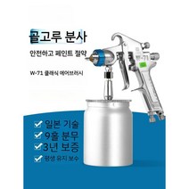 페인트분사기 뿌리는기계 도장 에어리스 무선페인트 후끼, 1. 이하라 W-71 상단 구경 1.0