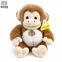아망스 굿몽키 봉제 애착인형 다크브라운-소형(25cm)