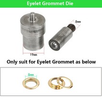 가정용 미니 재봉틀 금속 펀치 구멍 및 구멍 그로밋 다이 핸드펀치 프레스 기계 금형 의류용 가죽 공예, 32 YKJMJ-Eyelet01-8mm