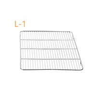 가성비 쿠키 빵 케이크 등을 위한 스테인레스 스틸 쿠키 시트 테두리 베이킹 젤리 롤 팬 베이커리 와이어 냉각 랙 0949 호환, 03 L-1 grill rack