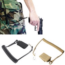 총기 피탈방지 핸드건 랜야드 무전기 분실방지끈, 탄베이지