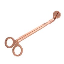 캔들 양초 소화도구심지 트리머 스테인레스 스틸 캔들 커터 오일 램프 트림 가위 커버 도구 소화기 뿔 모, [08] Type 1 rose gold