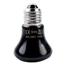 원적외선 히터 전기 난로 애완 동물 파충류 세라믹 가열 램프 110v 220v 열 전구, 50w