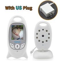 무선 비디오 베이비 모니터 2.0 인치 컬러 보안 카메라 2 웨이 토크 nightvision ir led 온도 모니터링 8 자장가, 협력사, BM601 US S