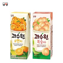 남양 과수원 190mlx72팩(3box) 4종 택1/사과/청포도/복숭아/오렌지/혼합가능/무료배송, 혼합, 오렌지48팩+복숭아24팩