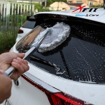 엑스핏 워시앤케어 2in1 세차밀대 걸레 봉 길이조절, 1개