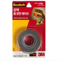 강력한 접착 양면 테이프 폼 투명 유리 24mmX1.5m 3M