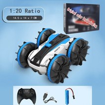 RC카 워터탱크 덤블링 포르쉐 벤츠 지프 선물빠른 원격 제어 자동차 4wd 116 rc 자동차 오프로드 4x4 트럭 보트 미니 스턴트 차량 를위한 전기, 미니 블루 b