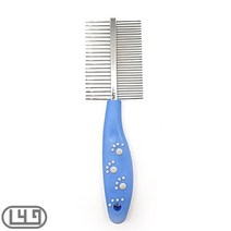 사모예드 반려동물미용빗 양날자루 잭러셀테리어 포메