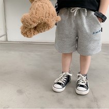 소소키즈 남아 무지 츄리닝 밴딩 여름 면 츄리닝 반바지 유아 아동 키즈 주니어 썸머팬츠