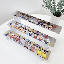 커스텀 배경지 아크릴계단형받침대 진열대 거치대 건담 피규어 넨도 소니엔젤 아크릴진열대 소품거치대 주문제작, A. 커스텀배경지 3층형 A(폭6센티용)